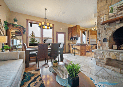 Dining Room of Our Sandpoint vrbo Rental