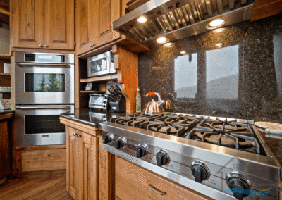 Gas Stove in the Kitchen of Our Idaho Rental Home