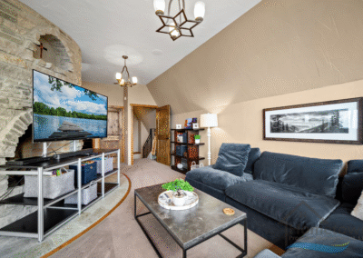 Large Window and Entertainment System in Our Idaho Vacation Home