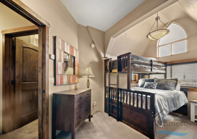 Guest Room with Bunk Beds in Sandpoint Rental Home