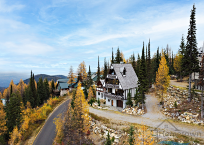 Aerial View of Vacation Home in Idaho
