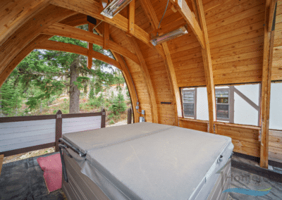 View of Closed Hot Tub at Idaho Home Rental
