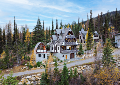 Aerial View of 982 Mogul Hill in Sandpoint, Idaho